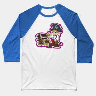 Little Pirate Treasure Baseball T-Shirt